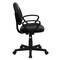 Emma and Oliver Mid-Back Leather Swivel Ergonomic Task Office Chair with Back Depth Adjustment and Arms